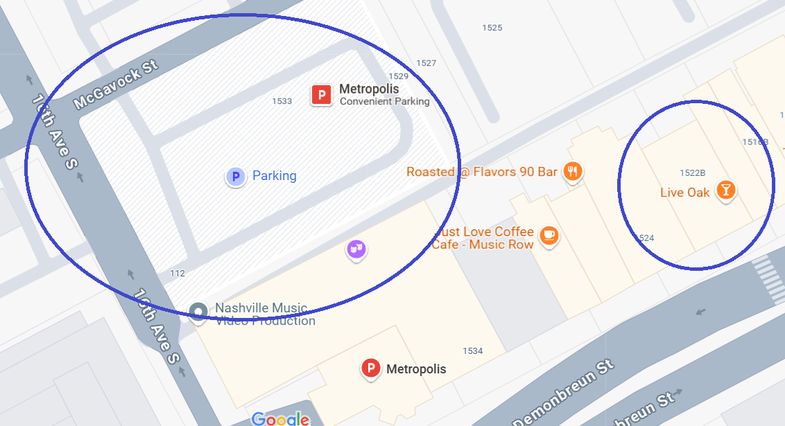 Live Oak Parking Area